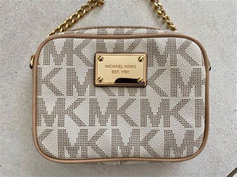 michael kors tasche klein beige